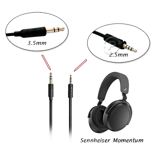 Sennheiser Momentum Headphones NF-cable Black, 3.9'